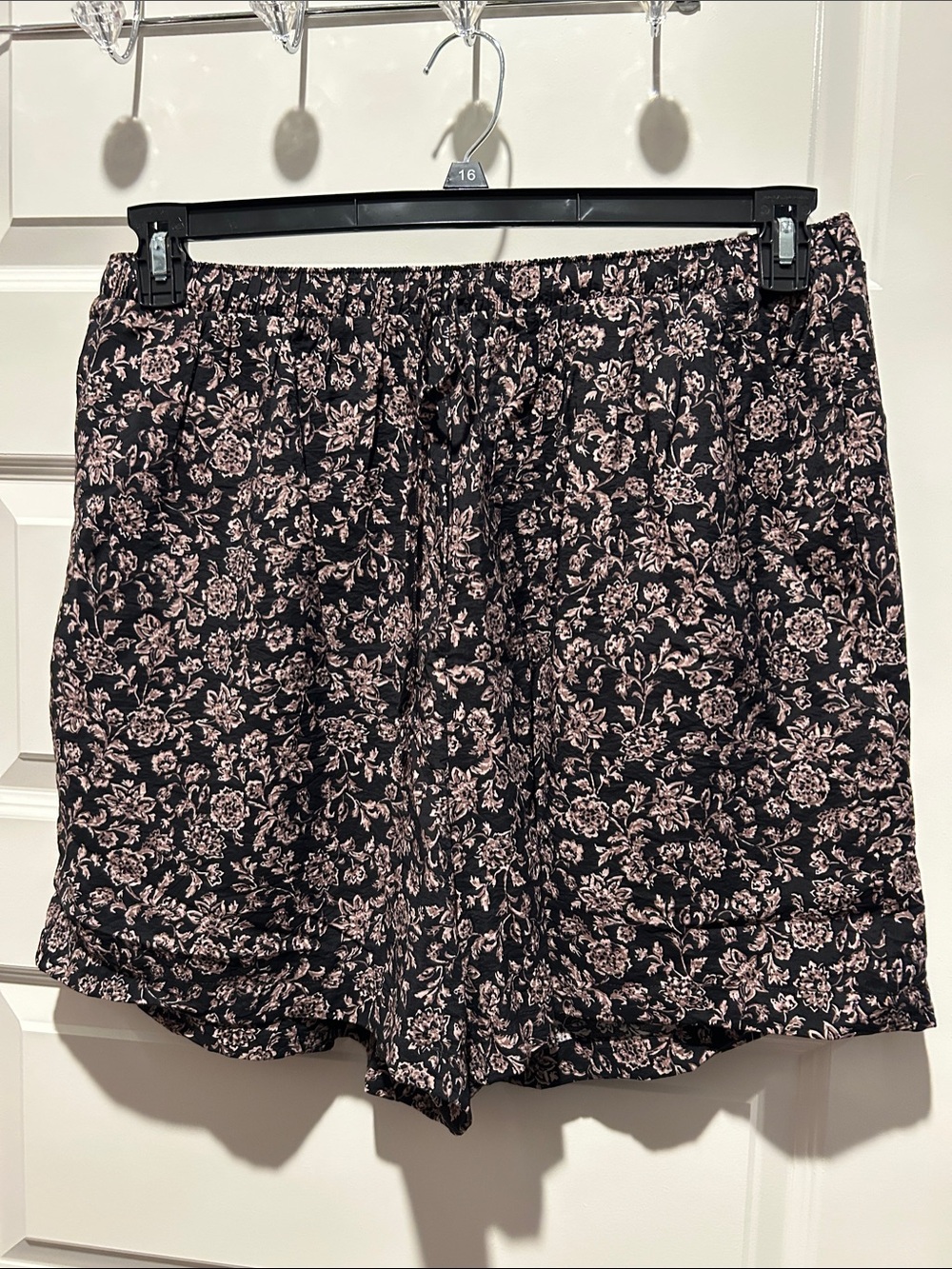 torrid Black Shorts with Pink Floral Print